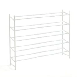 5 Tier Extendable Metal Shoe Rack 12 5 Tier Extendable Metal Shoe Rack -Dunelm 30920801 alt02
