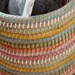 Rainbow Round Storage Basket 6 Rainbow Round Storage Basket -Dunelm 30921134 alt01