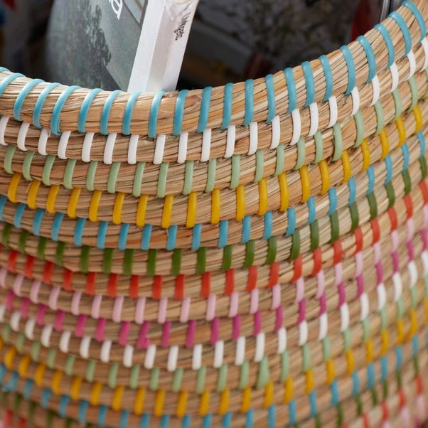 Rainbow Round Storage Basket 4 Rainbow Round Storage Basket - Image 2