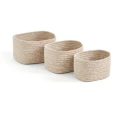 Jupiter Set Of 3 Woven Fabric Baskets 7 Jupiter Set Of 3 Woven Fabric Baskets -Dunelm 30921593 alt02