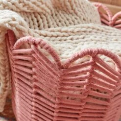 Chevron Rope Storage Basket 18 Chevron Rope Storage Basket -Dunelm 30921865 alt01