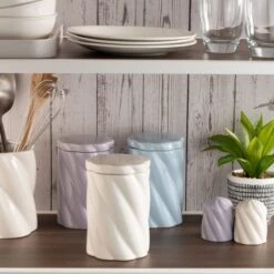 Dunelm 8 Twisted Kitchen Canister