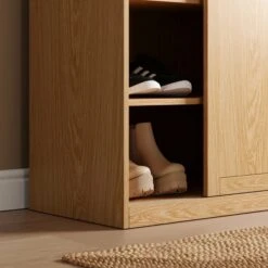 Eloise Sliding Shoe Storage Cabinet 38 Eloise Sliding Shoe Storage Cabinet -Dunelm 30925058 alt02