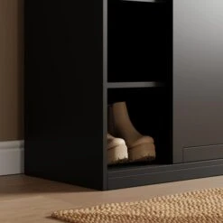 Eloise Sliding Shoe Storage Cabinet 24 Eloise Sliding Shoe Storage Cabinet -Dunelm 30925060 alt02