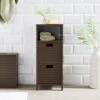 Chocolate Bathroom Cabinet With Drawers 2 Chocolate Bathroom Cabinet With Drawers -Dunelm 30925330