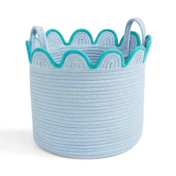 Large Scalloped Rope Basket 8 Large Scalloped Rope Basket - Image 6