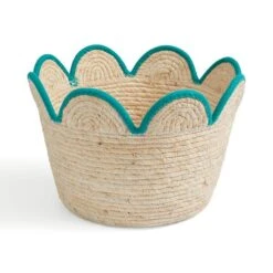 Scalloped Maize Basket 7 Scalloped Maize Basket -Dunelm 30925535 alt02