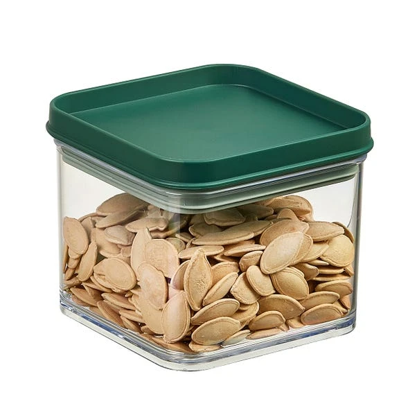 Stackable Dark Green Square Food Storage Container 5 Stackable Dark Green Square Food Storage Container - Image 3