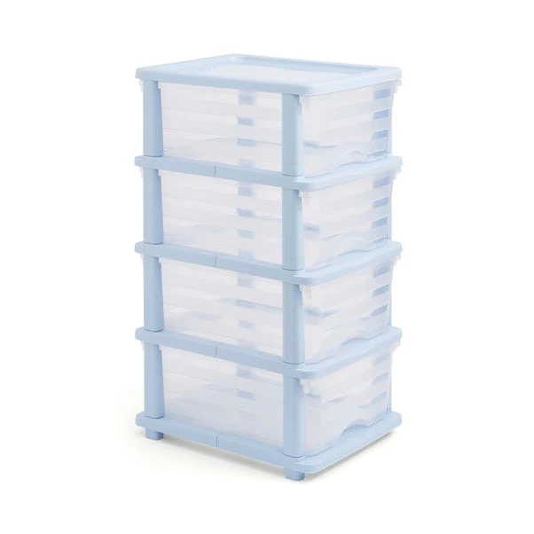 Plastic 4 Drawer Storage Tower Unit 11 Plastic 4 Drawer Storage Tower Unit - Image 9