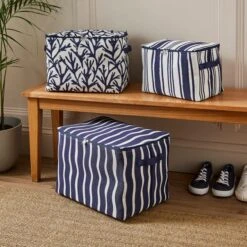 Set Of 3 Coastal Storage Bags -Dunelm 30926803