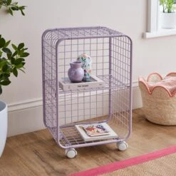 Metal Wire Storage Trolley 17 Metal Wire Storage Trolley -Dunelm 30926806