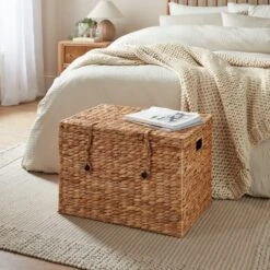 Water Hyacinth Woven Trunk 11 Water Hyacinth Woven Trunk -Dunelm 30927157