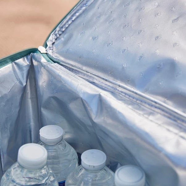 Coastal Stripe Jade Mist Picnic Bag 4 Coastal Stripe Jade Mist Picnic Bag - Image 2