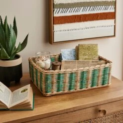 Woven Rattan Tray 17 Woven Rattan Tray -Dunelm 30928216