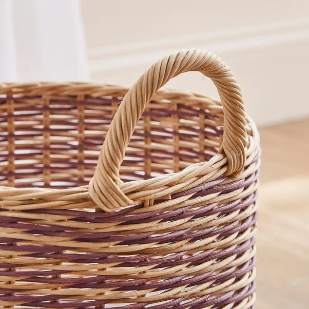Round Woven Rattan Basket 10 Round Woven Rattan Basket - Image 8