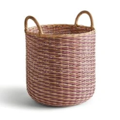 Round Woven Rattan Basket 22 Round Woven Rattan Basket -Dunelm 30928217 alt02