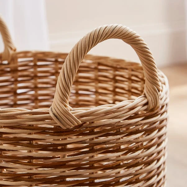 Round Woven Rattan Basket 7 Round Woven Rattan Basket - Image 5