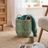 Round Woven Rattan Basket 1 Round Woven Rattan Basket -Dunelm 30928234