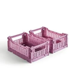 Pack Of 2 Foldable Crates 32 Pack Of 2 Foldable Crates -Dunelm 30929147 alt02