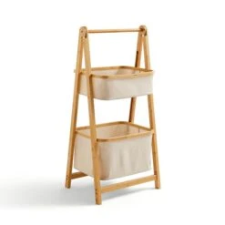 Berkeley 2 Tier Foldable Storage Rack 12 Berkeley 2 Tier Foldable Storage Rack -Dunelm 30929148 alt02