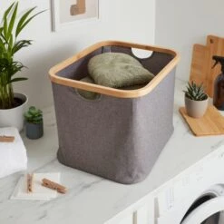 Berkeley Grey Storage Basket 20 Berkeley Grey Storage Basket -Dunelm 30929149