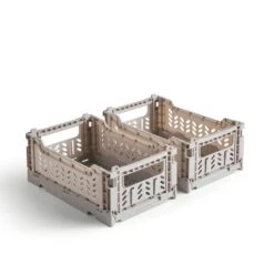 Pack Of 2 Foldable Crates 26 Pack Of 2 Foldable Crates -Dunelm 30929155 alt02