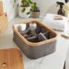 Berkeley 6 Compartments Foldable Storage Basket With Lid 1 Berkeley 6 Compartments Foldable Storage Basket With Lid -Dunelm 30929179