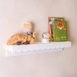 Wavy Floating Shelf, 55cm 15 Wavy Floating Shelf, 55cm -Dunelm 30930105 alt01