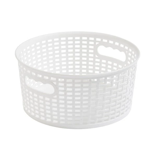 Checked Plastic 3L Round Basket 11 Checked Plastic 3L Round Basket - Image 9