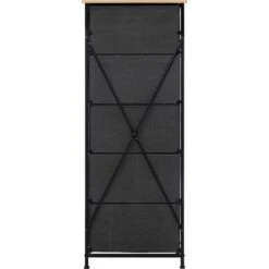 Tissa Tall Grey 5 Drawer Storage Unit 16 Tissa Tall Grey 5 Drawer Storage Unit -Dunelm 30944927 alt06