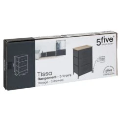 Tissa Grey 3 Drawer Storage Unit 17 Tissa Grey 3 Drawer Storage Unit -Dunelm 30944928 alt07