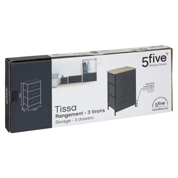 Tissa Grey 3 Drawer Storage Unit 10 Tissa Grey 3 Drawer Storage Unit - Image 8