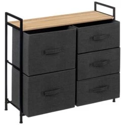 Tissa Grey 5 Drawer Storage Unit 11 Tissa Grey 5 Drawer Storage Unit -Dunelm 30944930 alt01