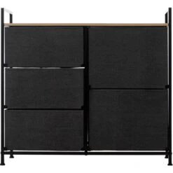 Tissa Grey 5 Drawer Storage Unit 12 Tissa Grey 5 Drawer Storage Unit -Dunelm 30944930 alt02