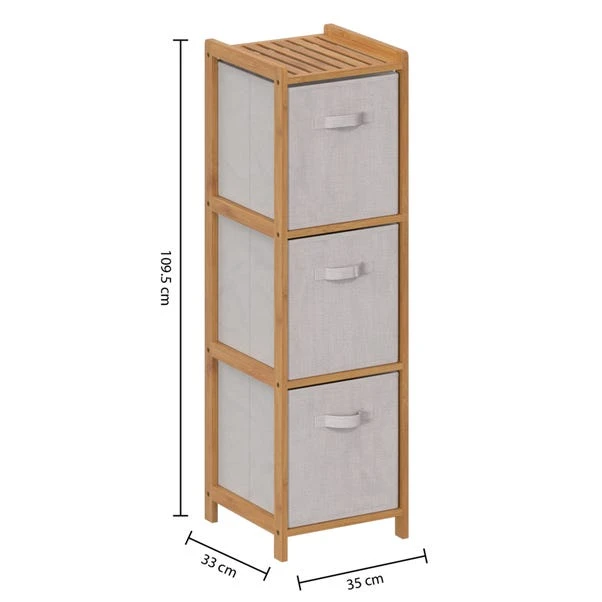 Tissa White 3 Box Storage Unit 5 Tissa White 3 Box Storage Unit - Image 3