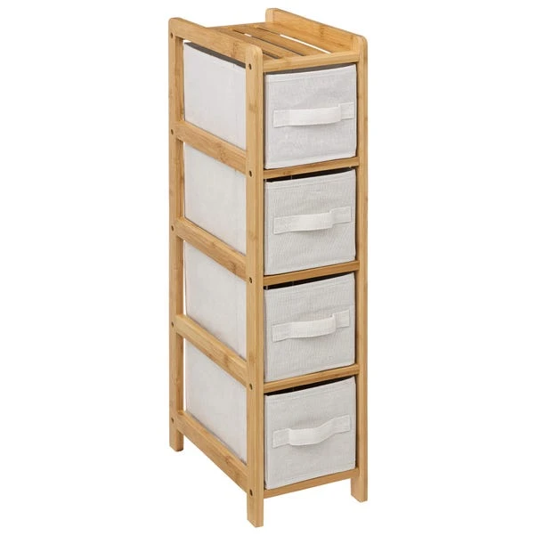Tissa White 4 Box Narrow Storage Unit 3 Tissa White 4 Box Narrow Storage Unit