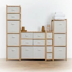 Tissa White 4 Box Narrow Storage Unit 14 Tissa White 4 Box Narrow Storage Unit -Dunelm 30944953 alt05