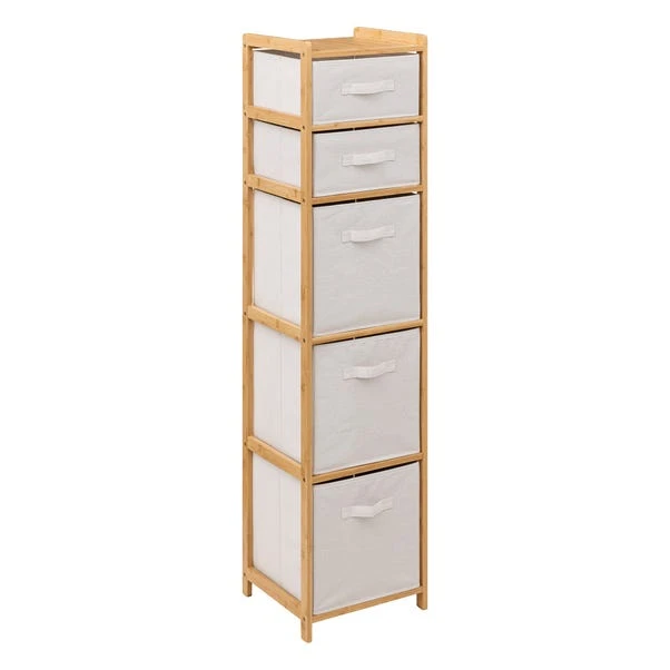 Tidy White 5 Box Storage Unit 3 Tidy White 5 Box Storage Unit