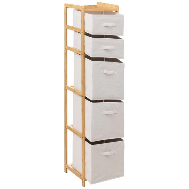 Tidy White 5 Box Storage Unit 4 Tidy White 5 Box Storage Unit - Image 2