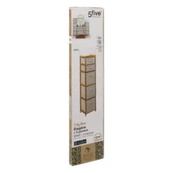 Tidy White 5 Box Storage Unit 17 Tidy White 5 Box Storage Unit -Dunelm 30944954 alt07