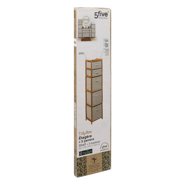 Tidy White 5 Box Storage Unit 10 Tidy White 5 Box Storage Unit - Image 8