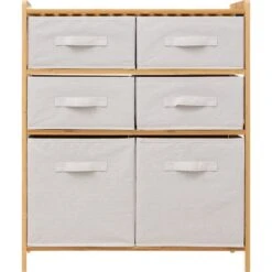 Tidy White 6 Box Storage Unit 14 Tidy White 6 Box Storage Unit -Dunelm 30944955 alt02