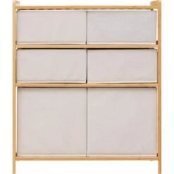 Tidy White 6 Box Storage Unit 15 Tidy White 6 Box Storage Unit -Dunelm 30944955 alt03