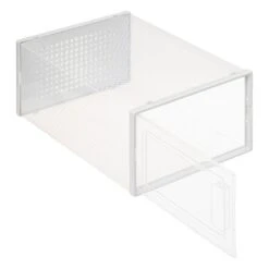 Set Of 2 Stackable Clear Shoe Boxes -Dunelm 30944959