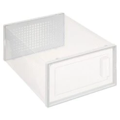 Set Of 2 Stackable Clear Shoe Boxes -Dunelm 30944959 alt07