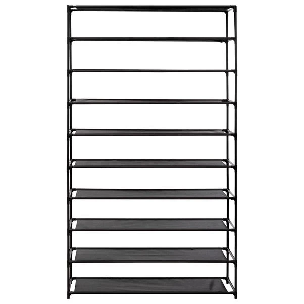 Fabric 10 Shelf Shoe Storage Organiser 4 Fabric 10 Shelf Shoe Storage Organiser - Image 2