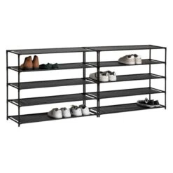 Fabric 10 Shelf Shoe Storage Organiser 12 Fabric 10 Shelf Shoe Storage Organiser -Dunelm 30944960 alt04