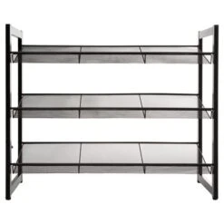 Dunelm 31 Metal Black 9 Pair Shoe Storage Rack