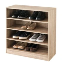 Natural 12 Pair Shoe Storage Unit 8 Natural 12 Pair Shoe Storage Unit -Dunelm 30944966 alt02