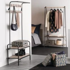 Jano Single Clothes Rail -Dunelm 30944967 alt05